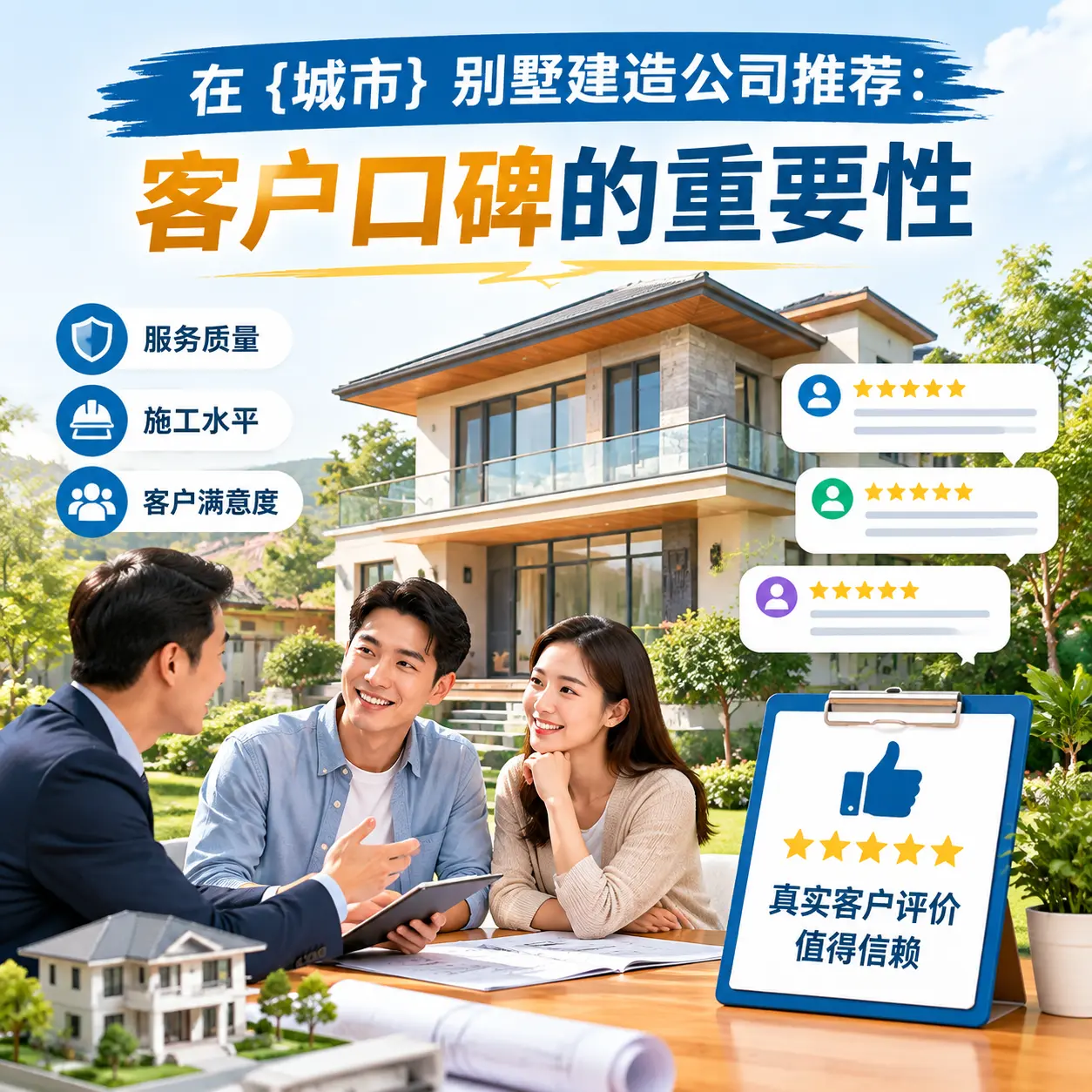 在 榕江 别墅建造公司推荐:客户口碑的重要性