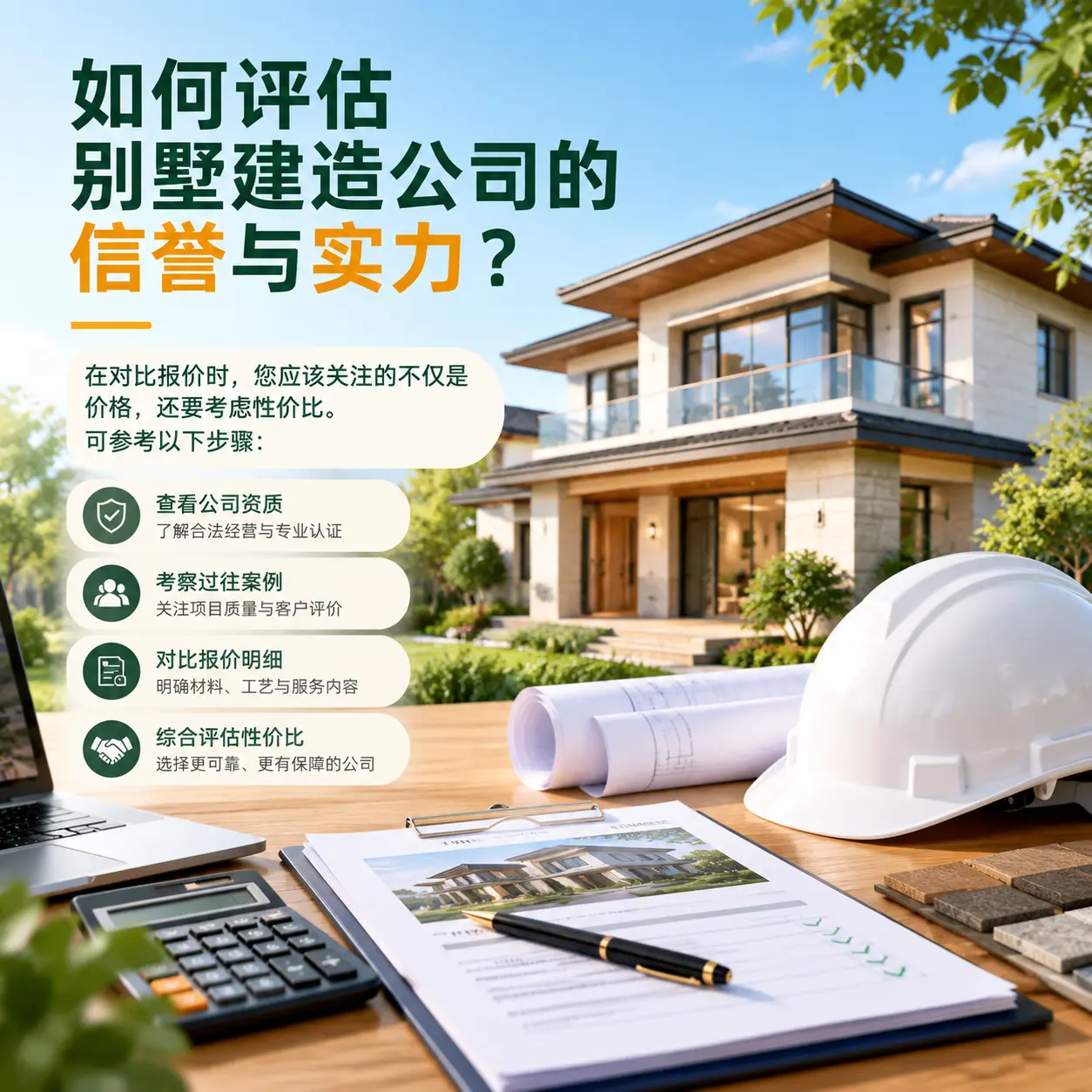 如何评估 榕江 别墅建造公司的信誉与实力?